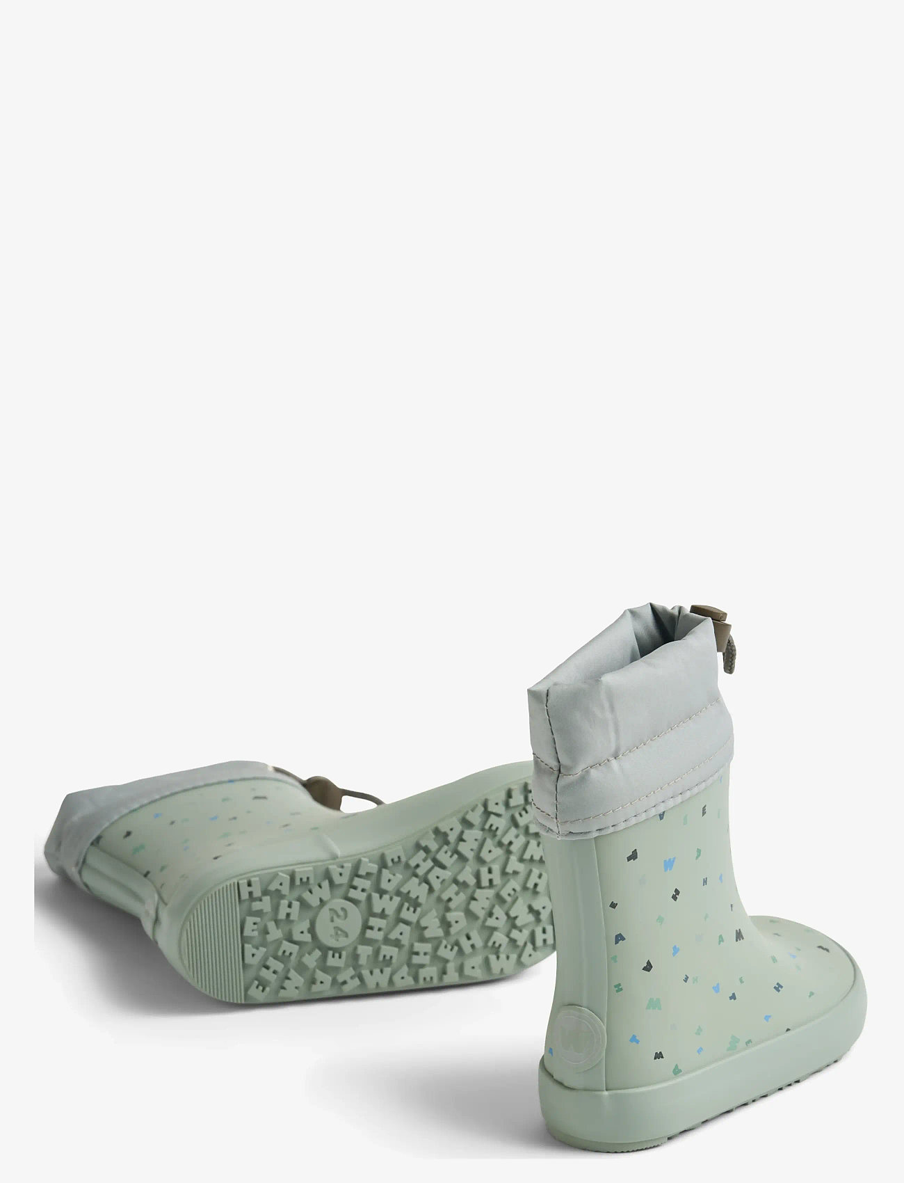 Wheat - Barefoot Rubber Boot Zerro - ungefütterte gummistiefel - light flint letters - 1