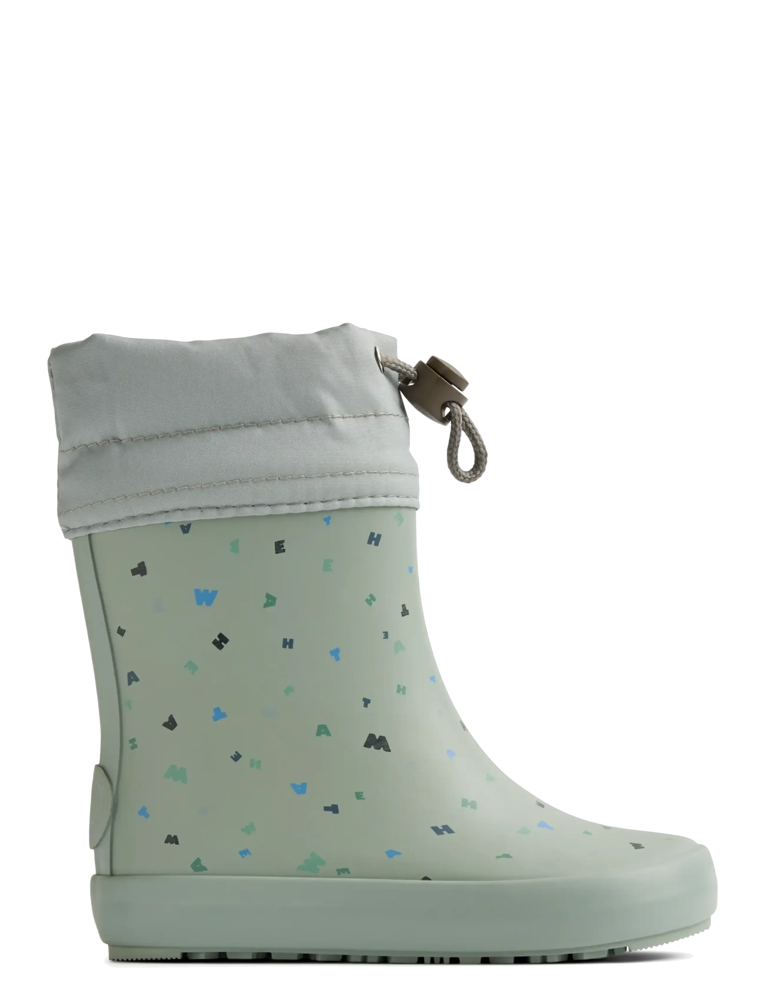 Wheat - Barefoot Rubber Boot Zerro - unlined rubberboots - light flint letters - 2