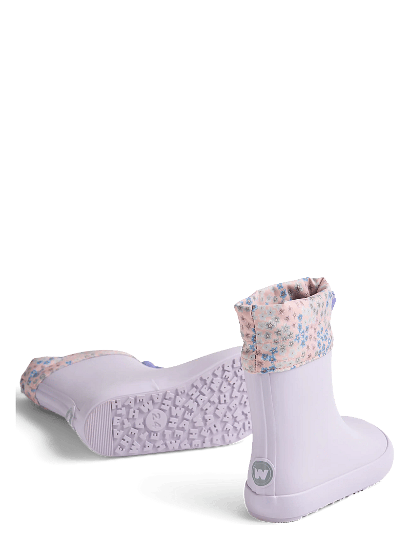 Wheat - Barefoot Rubber Boot Zerro - ungefütterte gummistiefel - powder blue flowers - 1