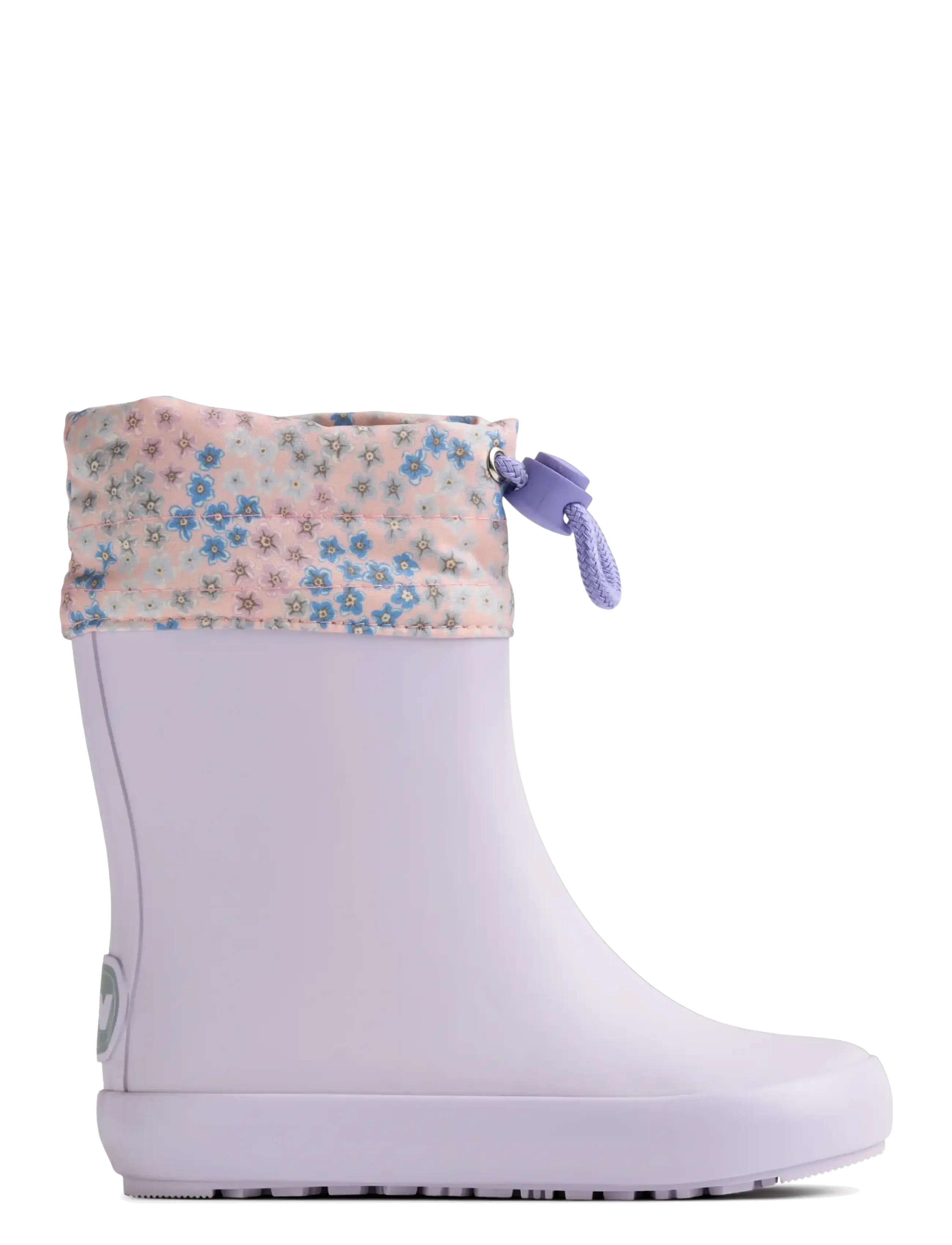 Wheat - Barefoot Rubber Boot Zerro - gummistøvler uden for - powder blue flowers - 2