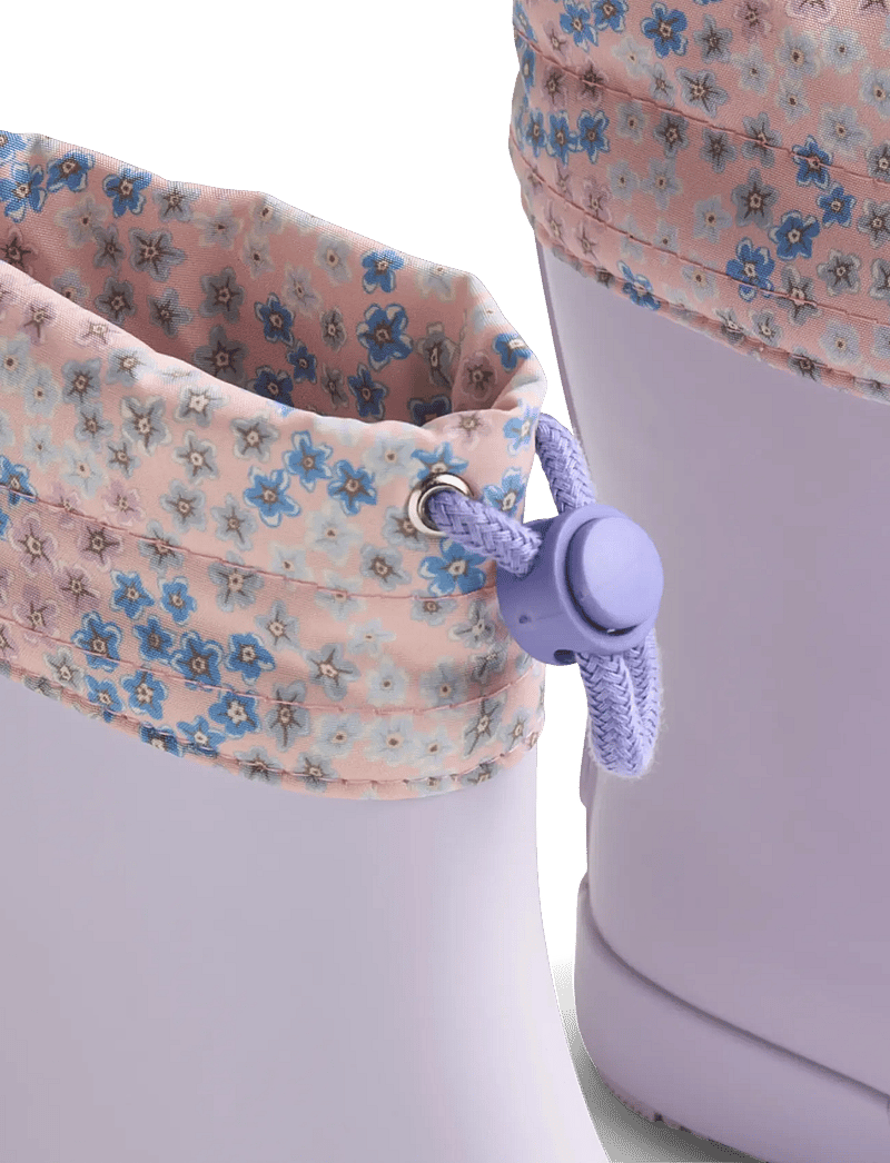 Wheat - Barefoot Rubber Boot Zerro - ungefütterte gummistiefel - powder blue flowers - 3