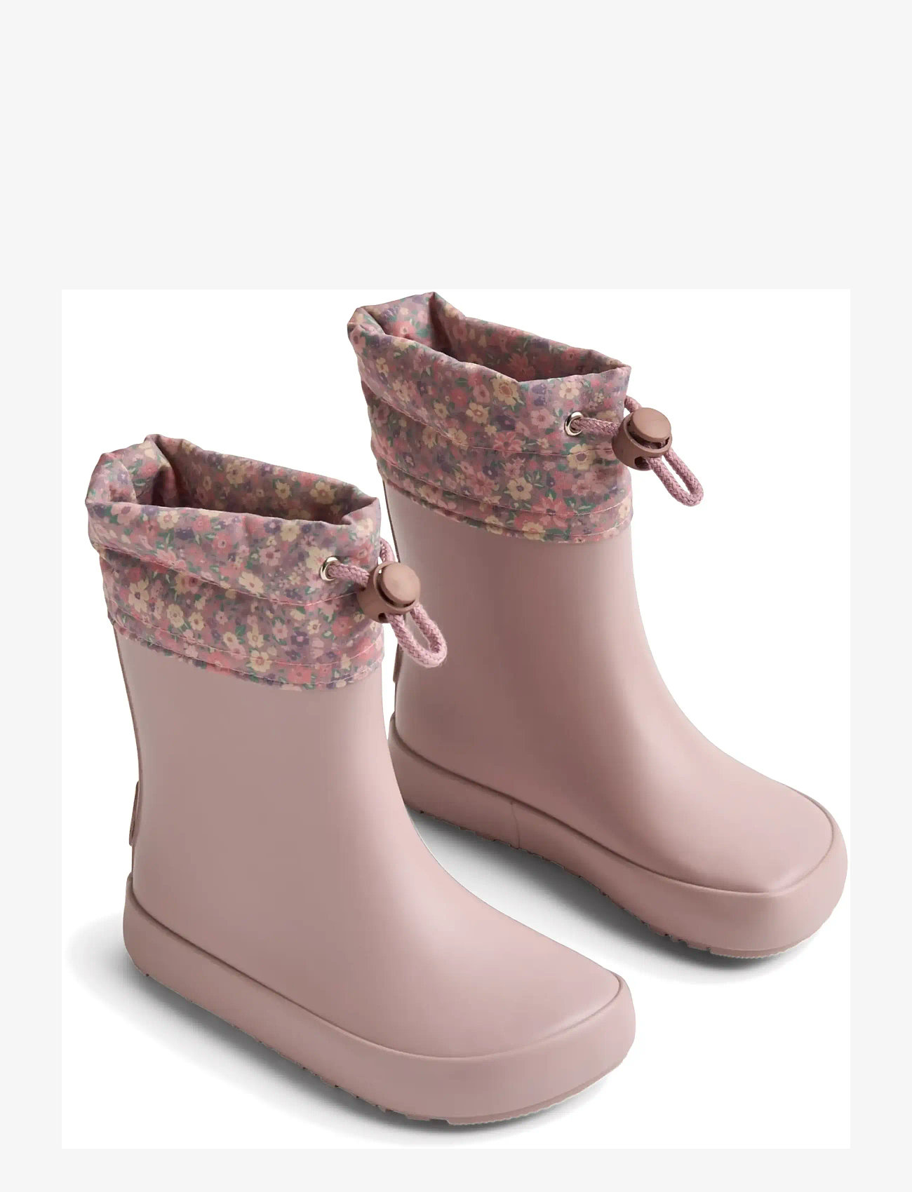 Wheat - Barefoot Rubber Boot Zerro - gummistøvler uden for - powder flower meadow - 0