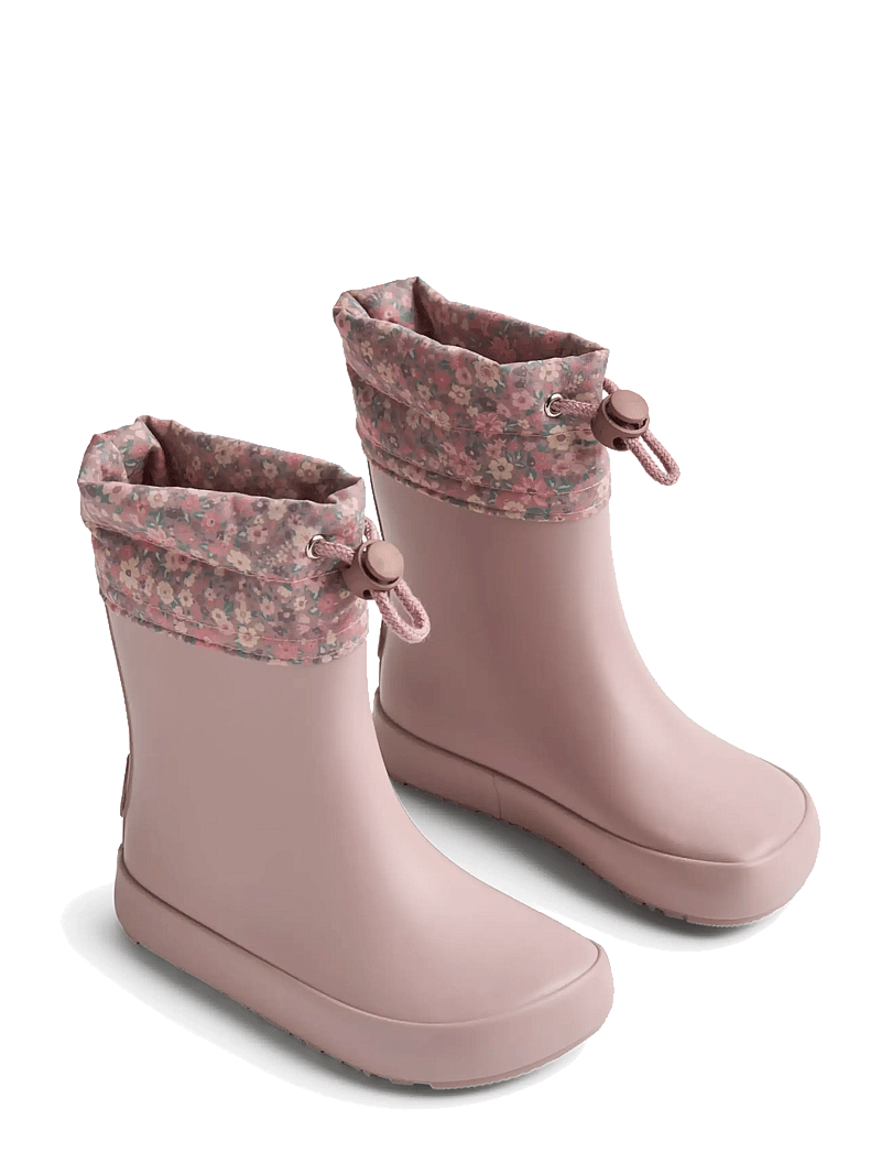 Wheat - Barefoot Rubber Boot Zerro - gummistøvler uden for - powder flower meadow - 0