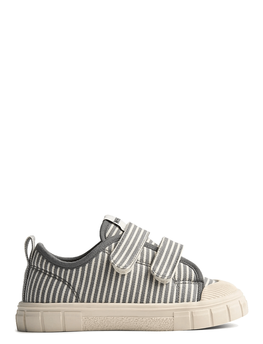 Wheat - Sneaker Bobbie - tyg sneakers - flint stripe - 2