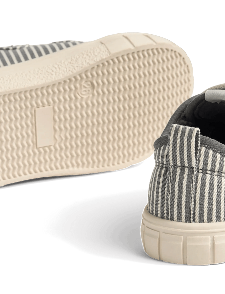 Wheat - Sneaker Bobbie - tyg sneakers - flint stripe - 4