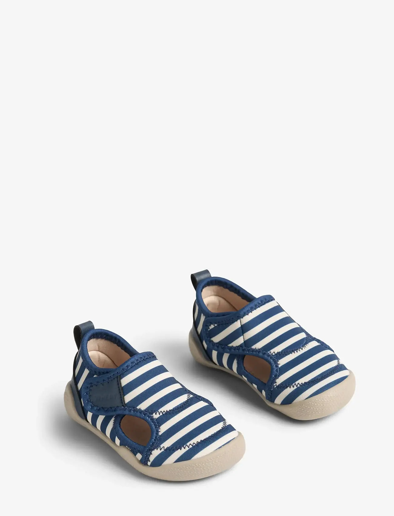 Wheat - Beach Shoe Swirl - vandsko - indigo stripe - 0