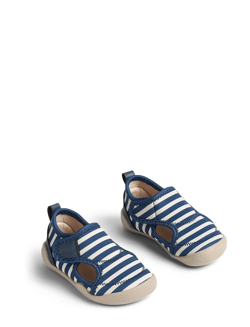 Wheat - Beach Shoe Swirl - vandsko - indigo stripe - 0