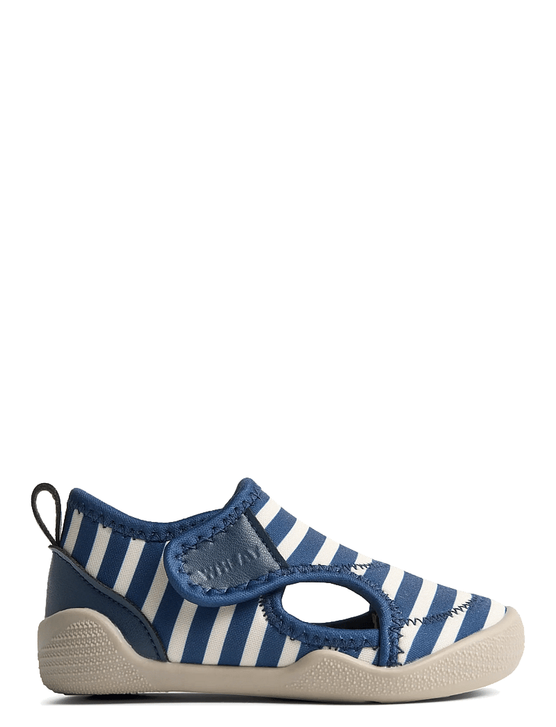 Wheat - Beach Shoe Swirl - vandsko - indigo stripe - 1