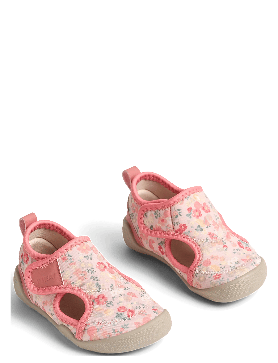 Wheat - Beach Shoe Swirl - wasserschuhe - ivory flower meadow - 0
