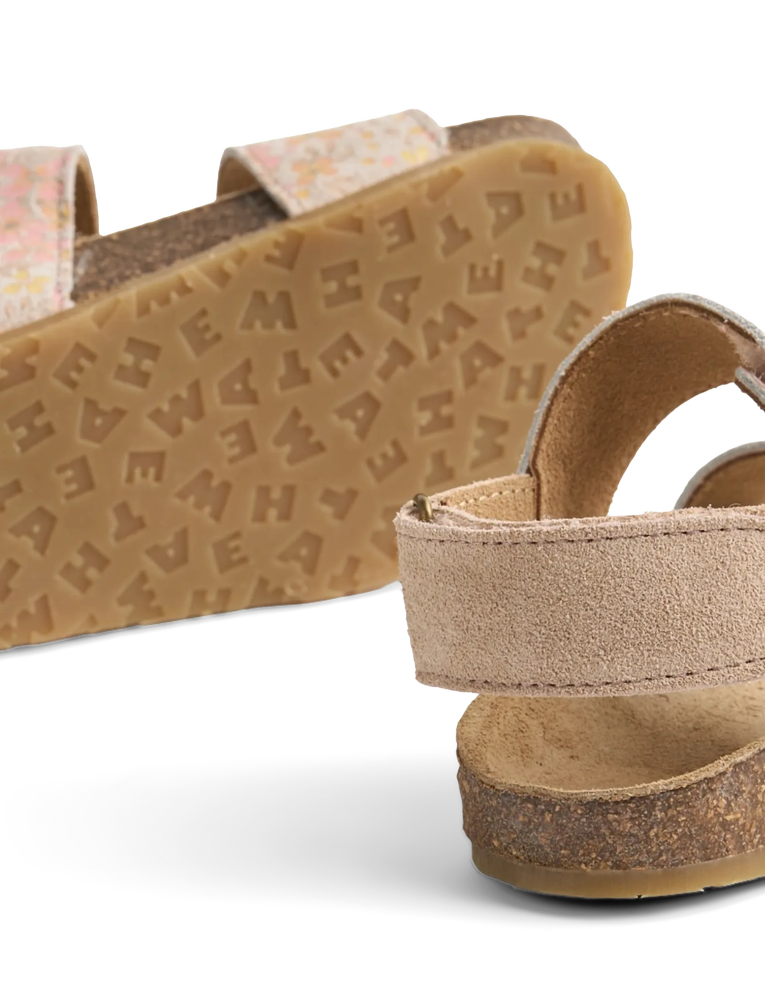 Wheat - Sandal Alphie - sandals - coral flowers - 3