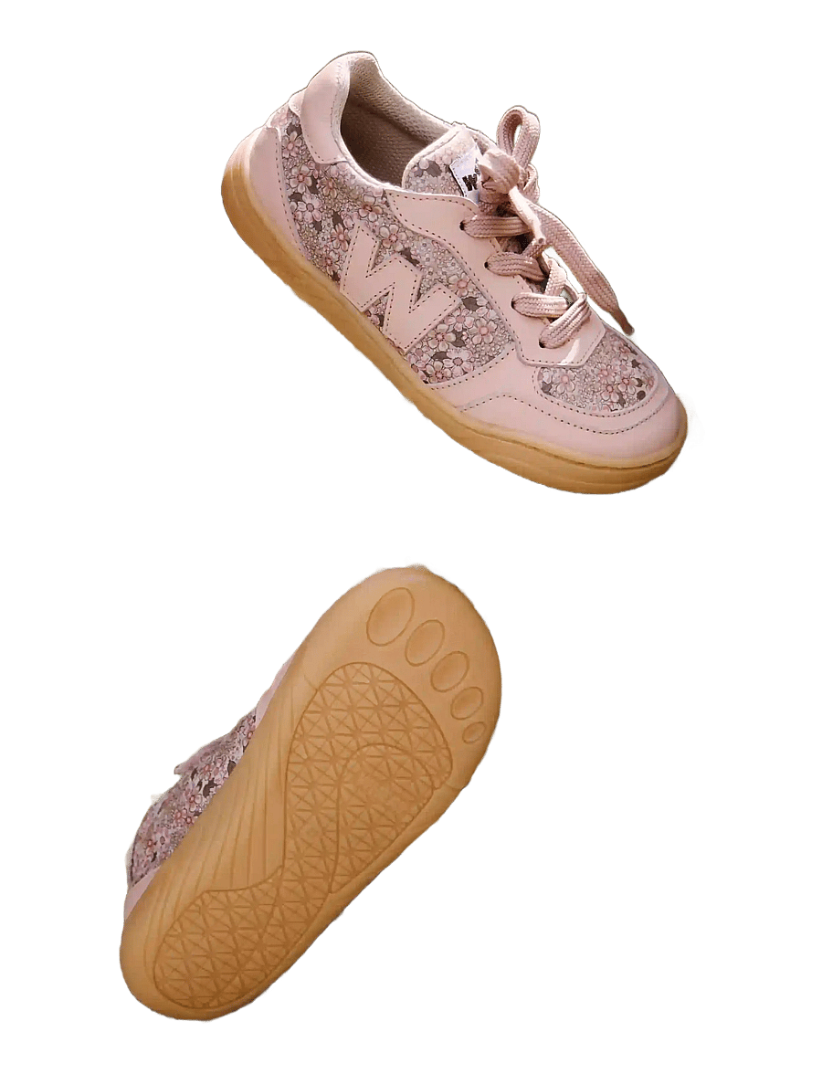 Wheat - Barefoot Sneaker Aslan - kõrge säärega tossud - dime rose small flowers - 5