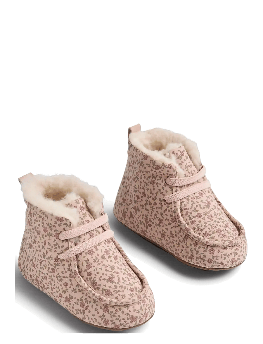 Wheat - Indoor Shoe Mae - dime rose small flowers - 0