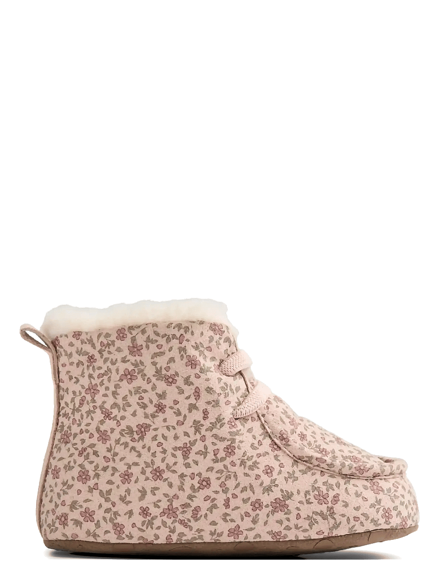 Wheat - Indoor Shoe Mae - dime rose small flowers - 2