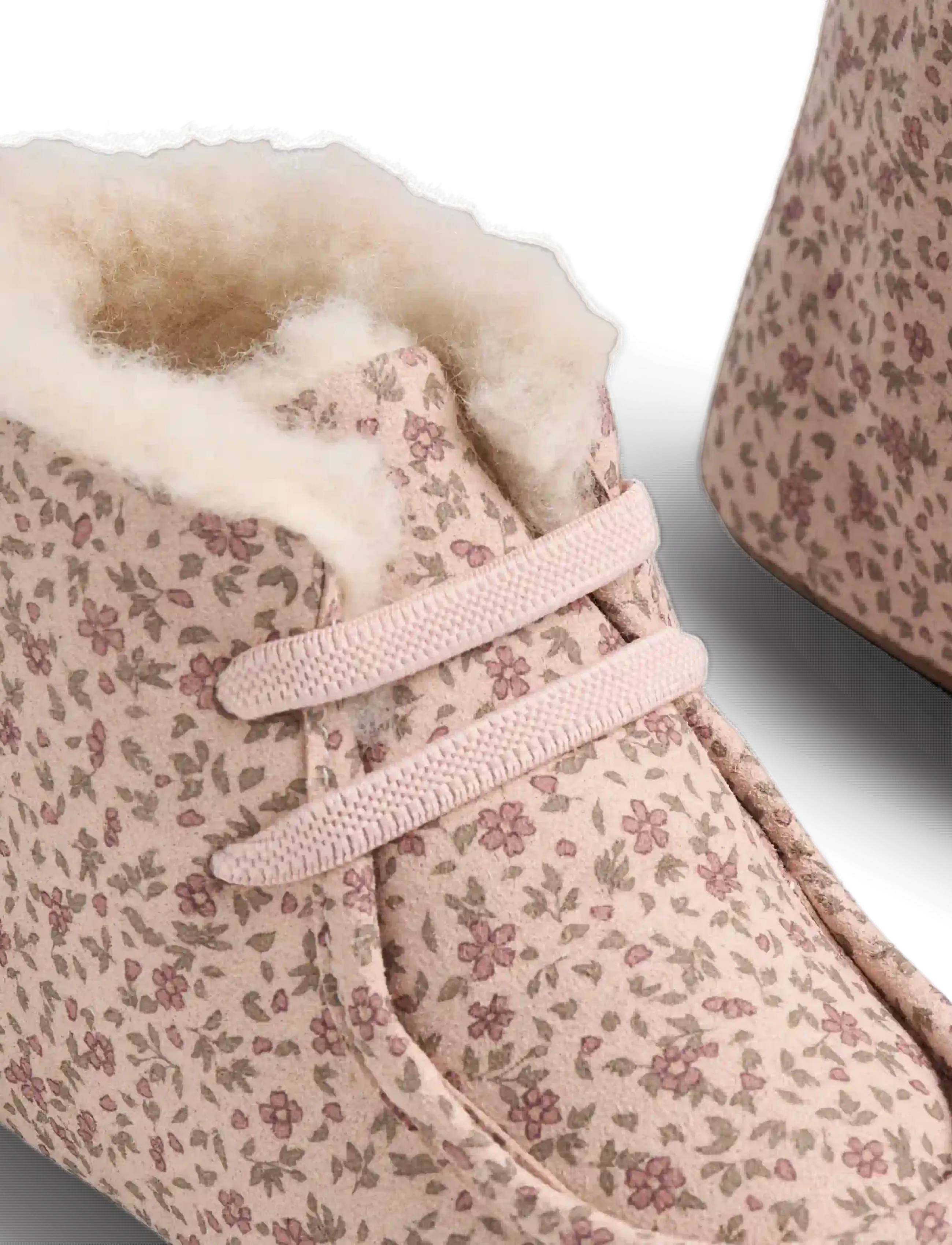 Wheat - Indoor Shoe Mae - dime rose small flowers - 3