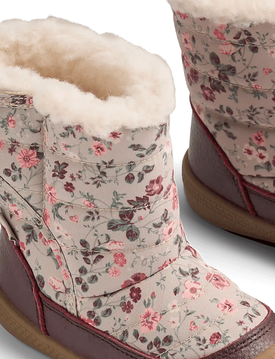 Wheat - Winterboot Delaney 2.0 Tex - vinterstövlar - grey moon flowers - 3