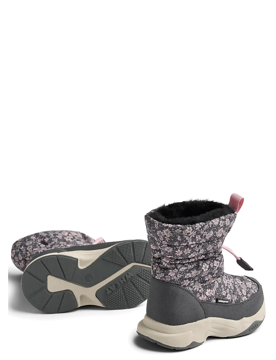 Wheat - Winterboot Esme - winterstiefel - dark charcoal flowers - 1