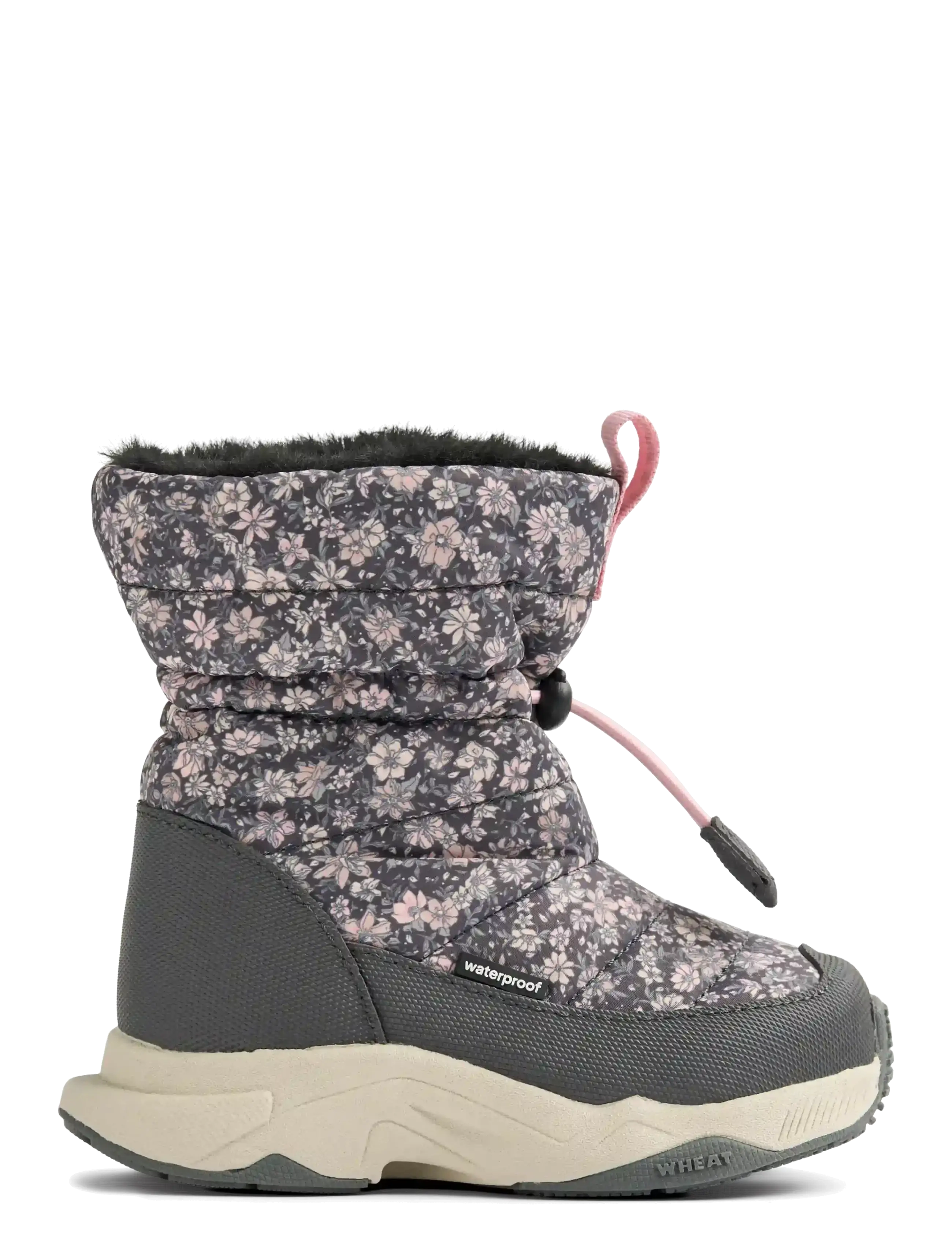 Wheat - Winterboot Esme - winterstiefel - dark charcoal flowers - 2