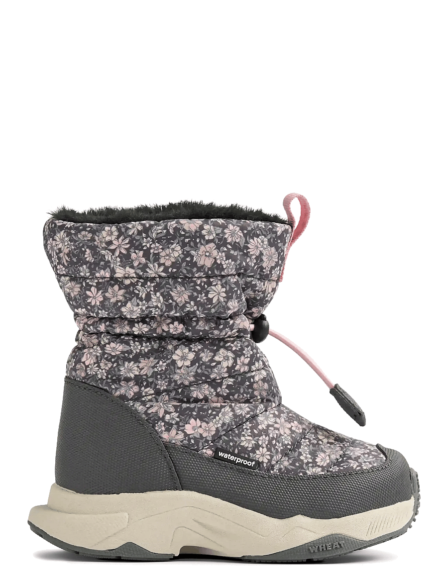 Wheat - Winterboot Esme - winterstiefel - dark charcoal flowers - 2