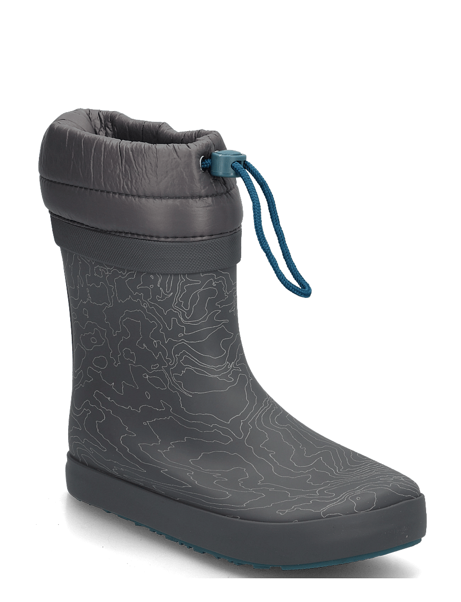 Wheat - Thermo Barefoot Rubber Boot Arden - gefütterte gummistiefel - dark reflective map - 0