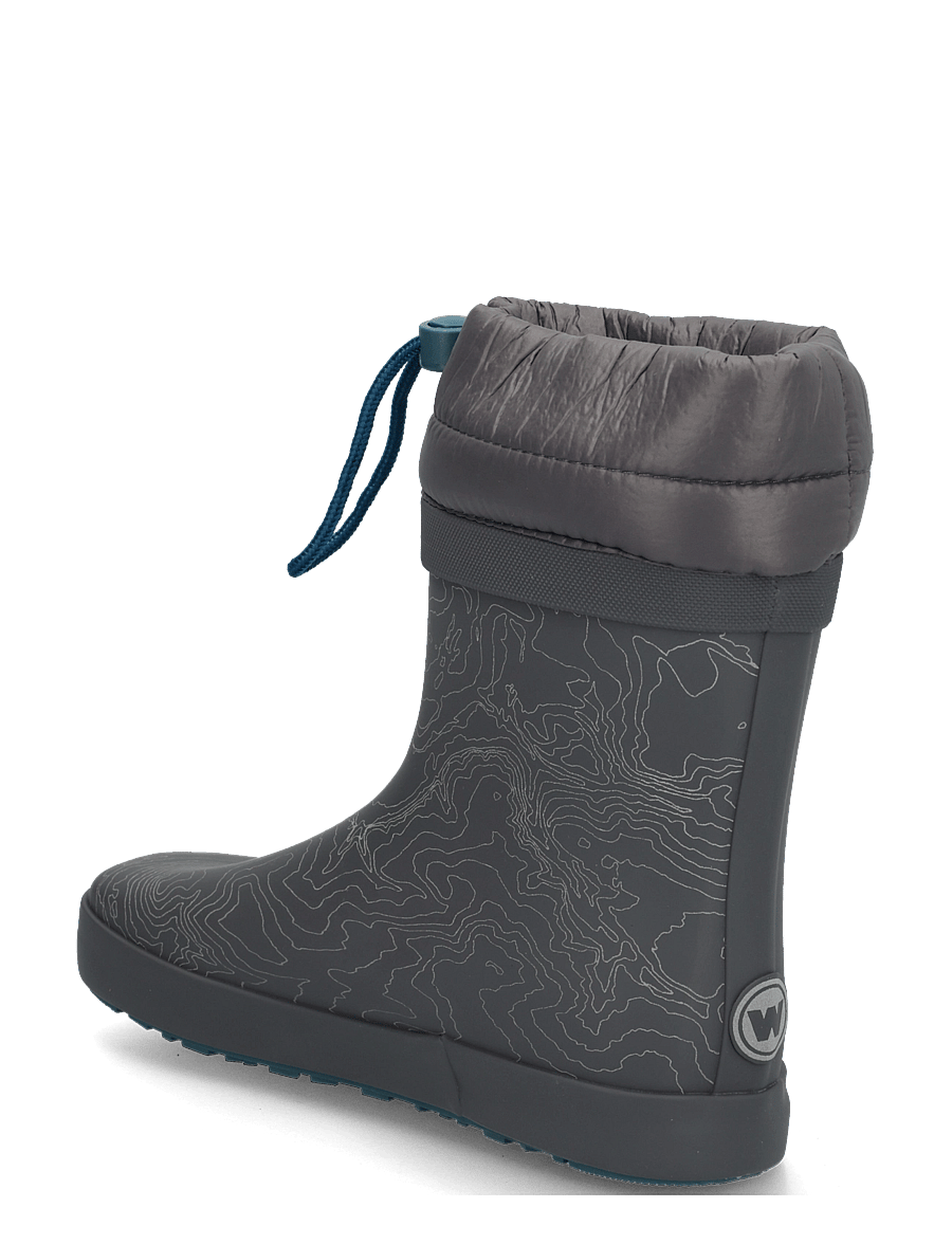 Wheat - Thermo Barefoot Rubber Boot Arden - gefütterte gummistiefel - dark reflective map - 1
