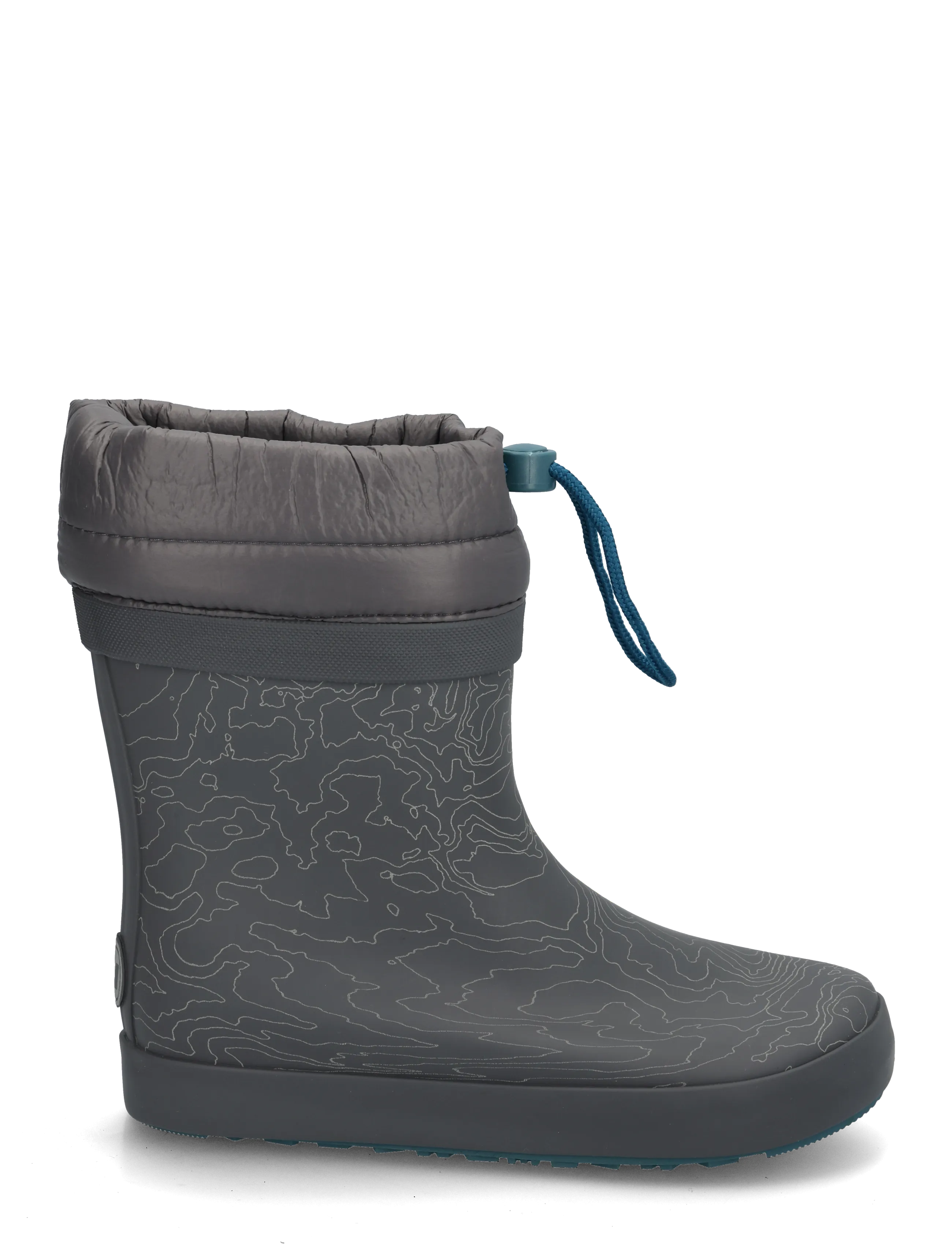 Wheat - Thermo Barefoot Rubber Boot Arden - fodrade gummistövlar - dark reflective map - 2
