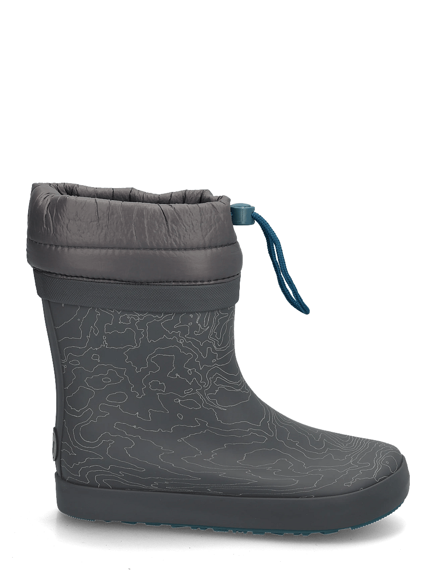 Wheat - Thermo Barefoot Rubber Boot Arden - fodrade gummistövlar - dark reflective map - 2