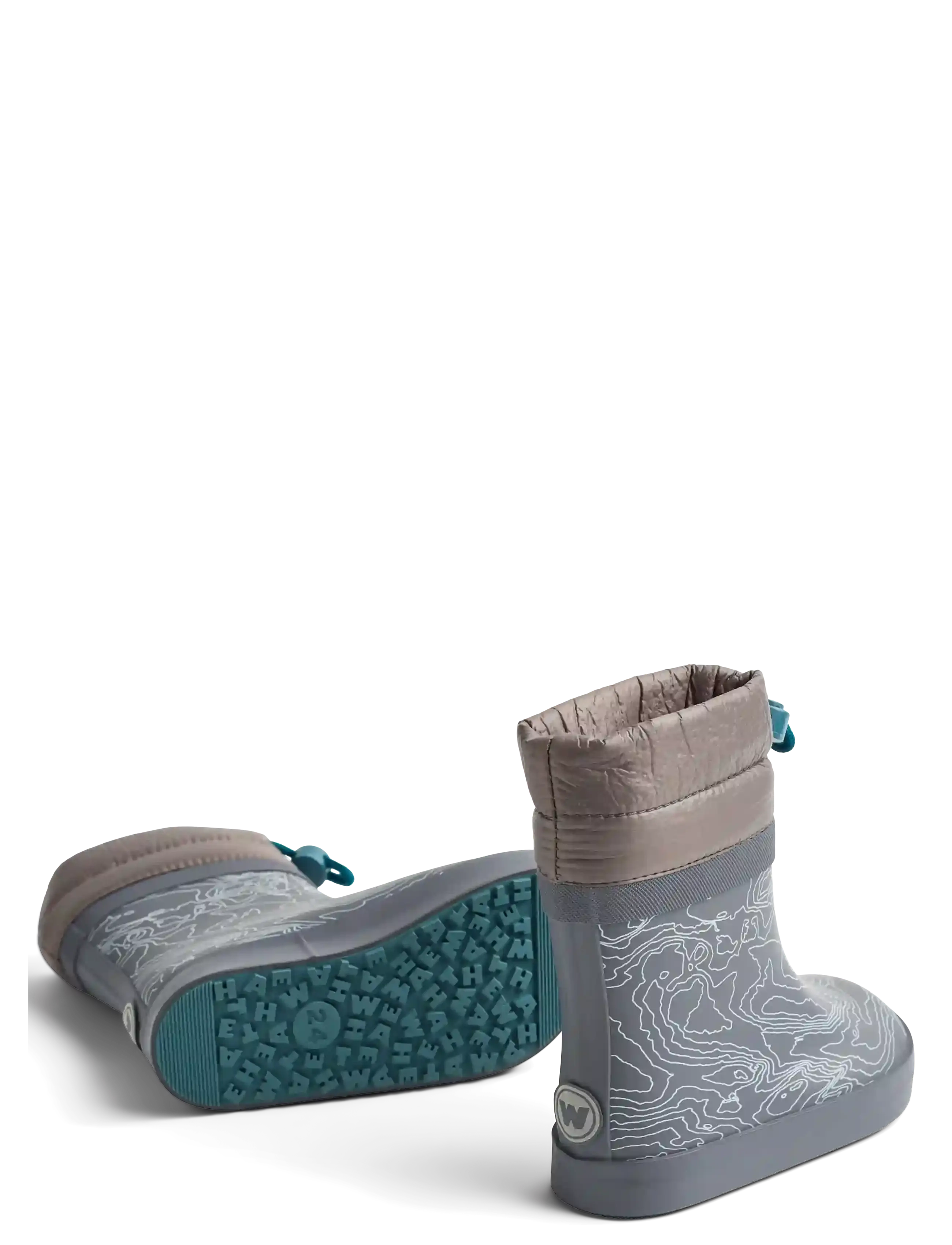 Wheat - Thermo Barefoot Rubber Boot Arden - voodriga kummikud - dark reflective map - 1