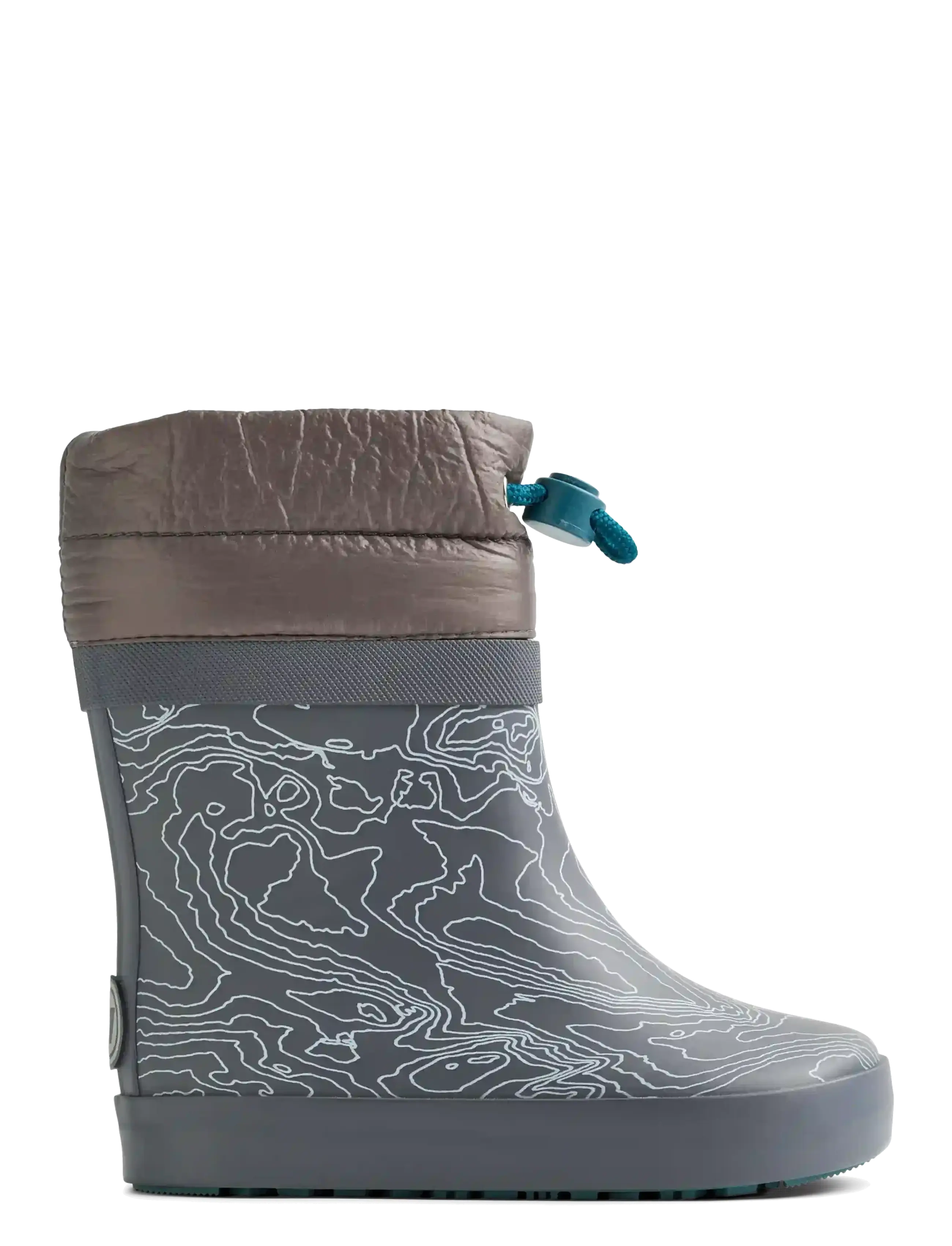 Wheat - Thermo Barefoot Rubber Boot Arden - voodriga kummikud - dark reflective map - 2