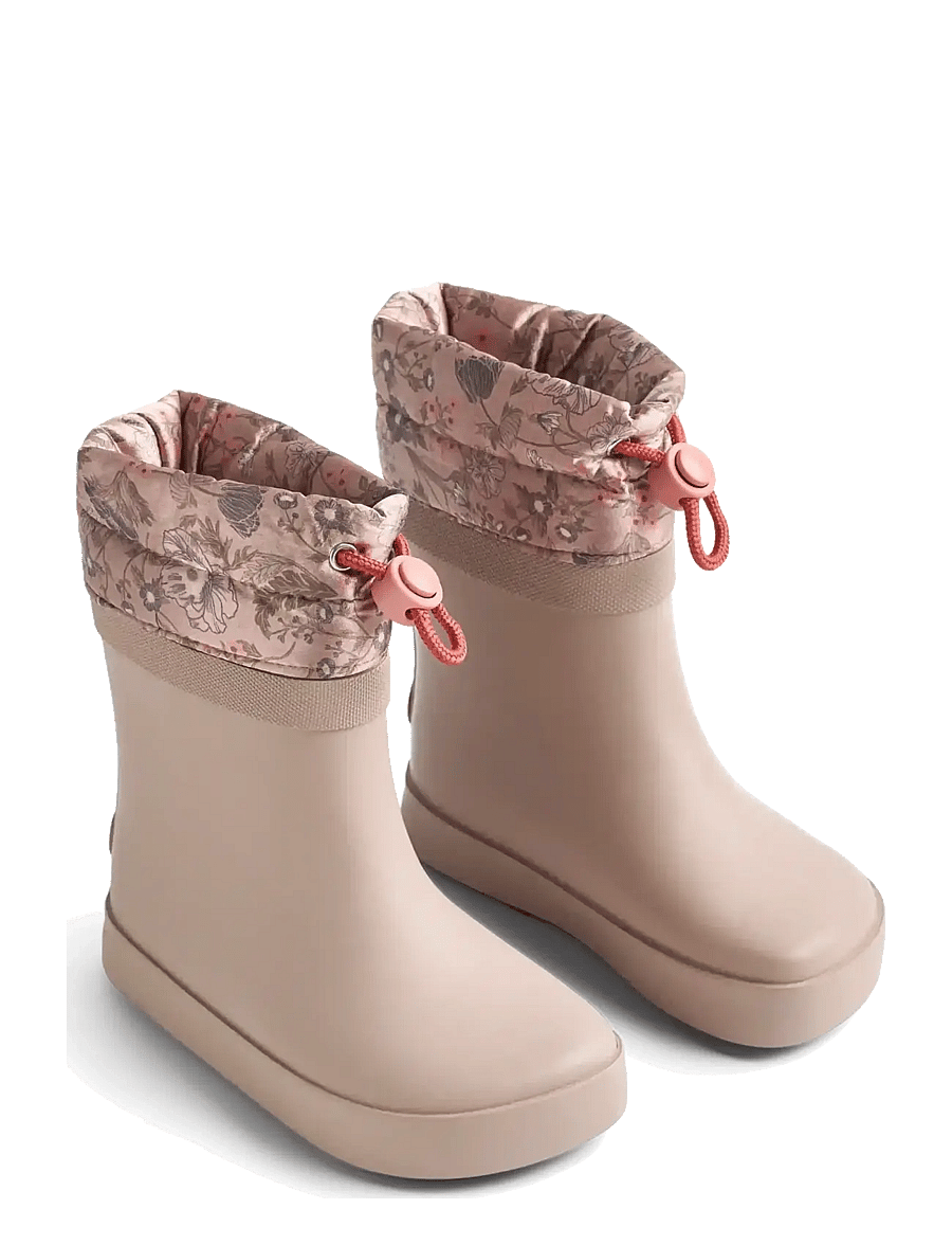Wheat - Thermo Barefoot Rubber Boot Arden - voodriga kummikud - golden flowers - 0