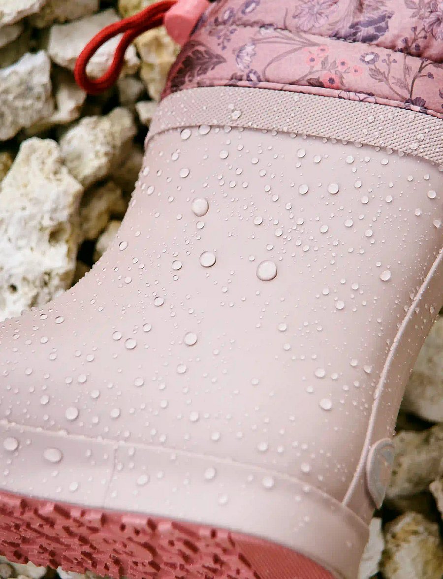 Wheat - Thermo Barefoot Rubber Boot Arden - gumijas zābaki ar silto oderi - golden flowers - 5
