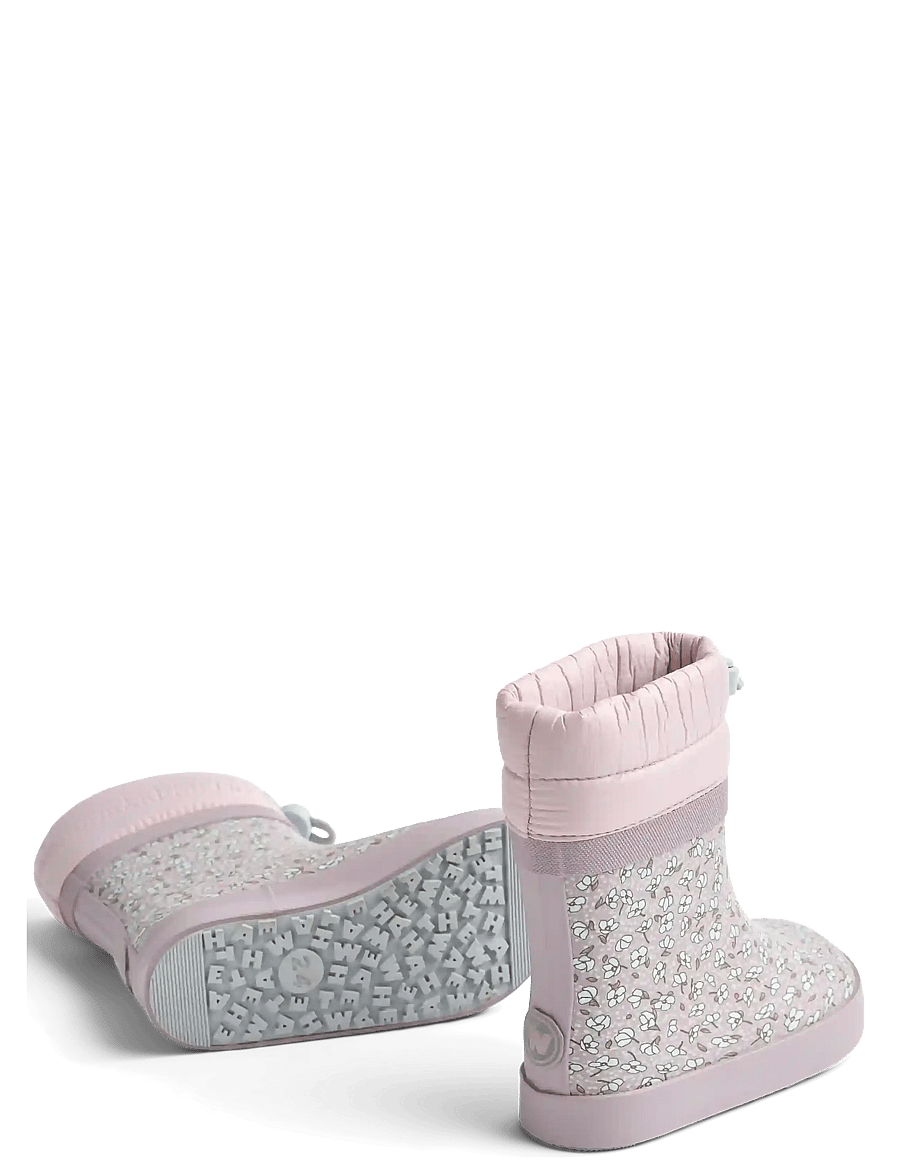 Wheat - Thermo Barefoot Rubber Boot Arden - gefütterte gummistiefel - lilac blue flowers - 1
