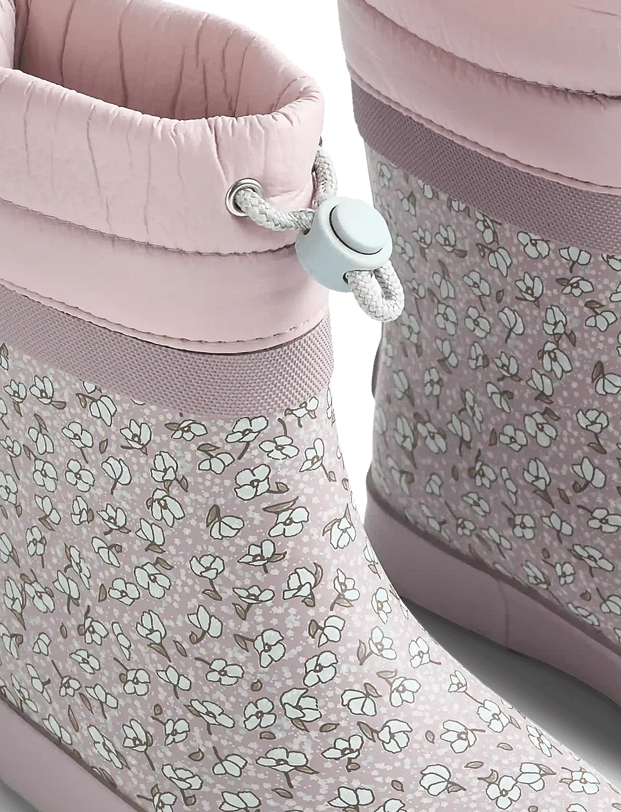 Wheat - Thermo Barefoot Rubber Boot Arden - gefütterte gummistiefel - lilac blue flowers - 3