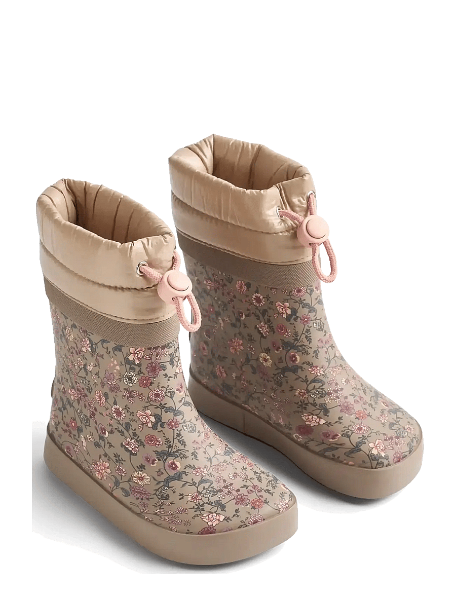 Wheat - Thermo Barefoot Rubber Boot Arden - gefütterte gummistiefel - portabella flowers - 0