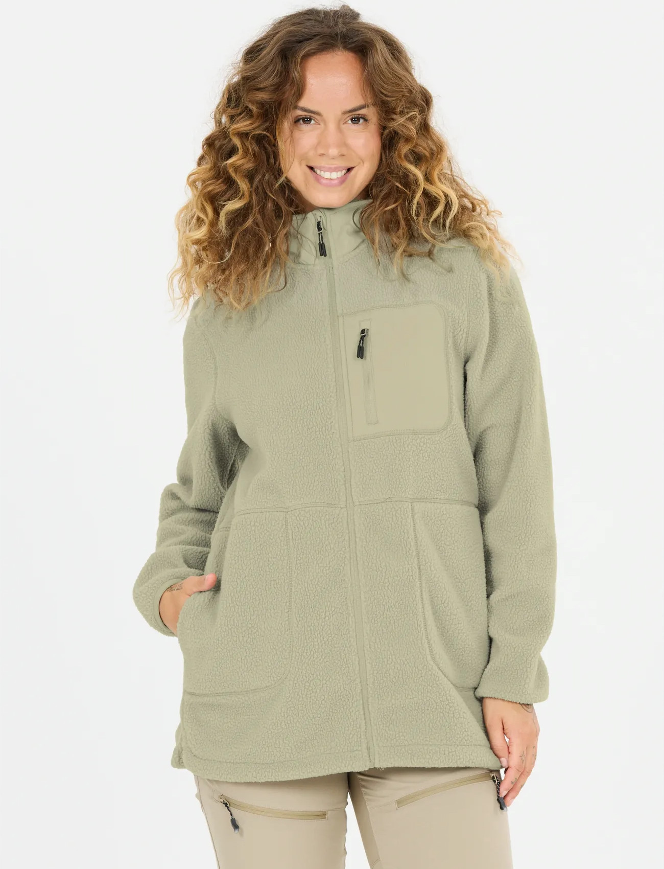 Whistler Felis W Long Teddy Jacket - Blue - 36 2