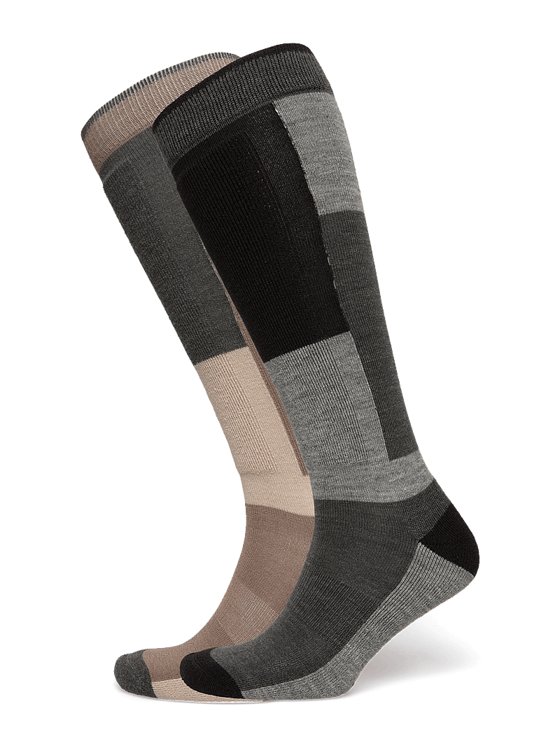 Whistler - Corsicana 2-Pack Ski Sock - träningsstrumpor - fallen rock - 0