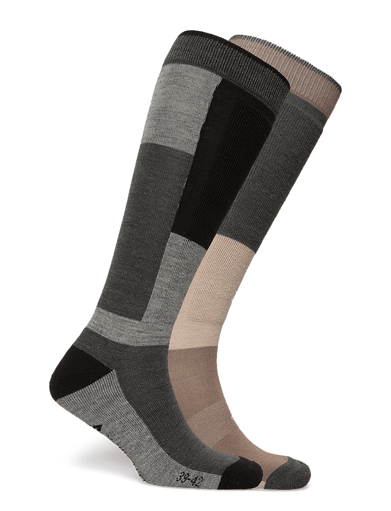 Whistler - Corsicana 2-Pack Ski Sock - träningsstrumpor - fallen rock - 1