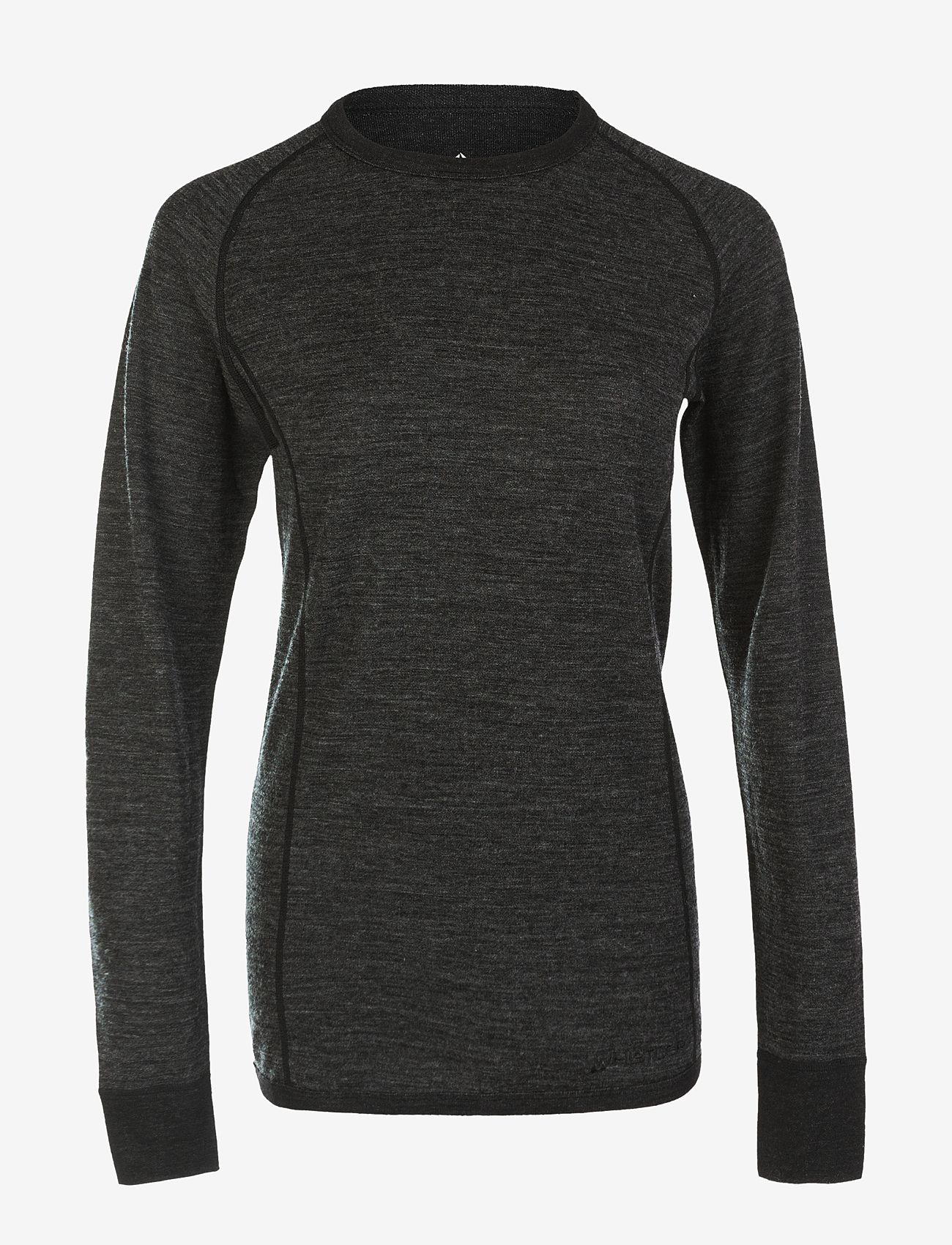 Whistler - Brandi W Merino Wool Baselayer Top - underställströjor - dark grey melange - 1