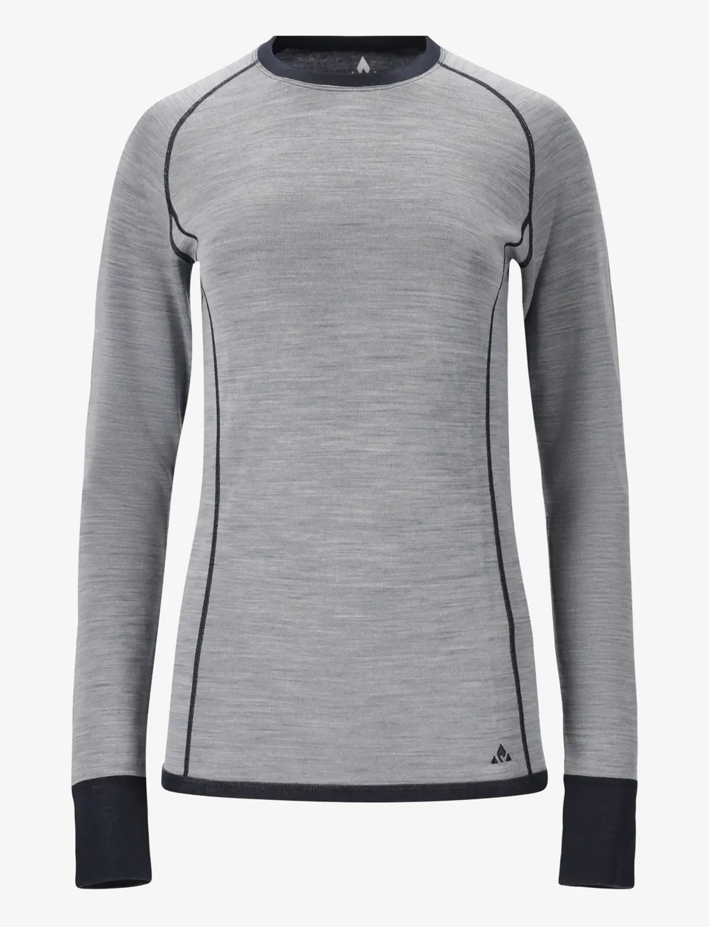 Whistler - Brandi W Merino Wool Baselayer Top - funktionsunterwäsche - oberteile - dusty blue - 1
