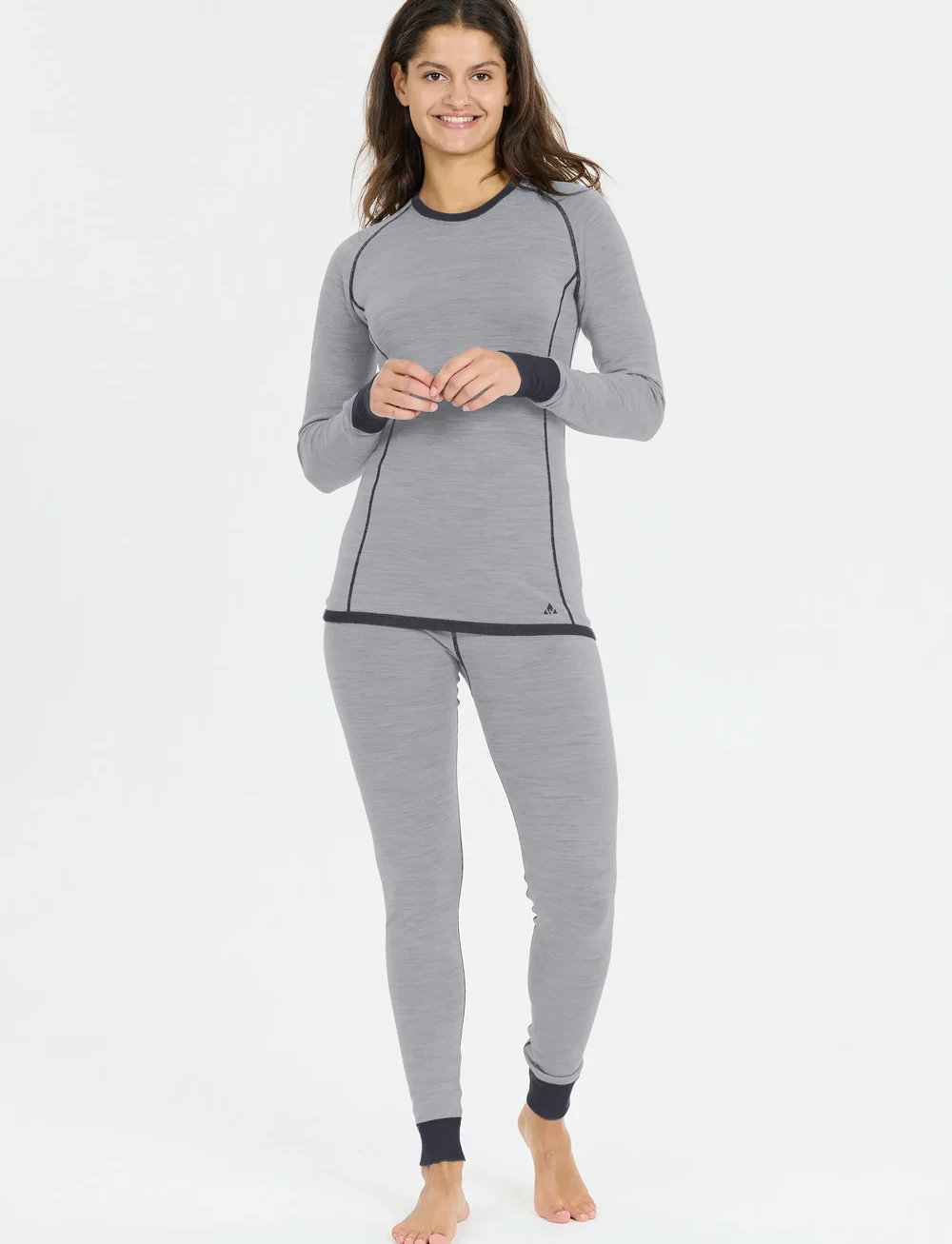 Whistler - Brandi W Merino Wool Baselayer Top - funktionsunterwäsche - oberteile - dusty blue - 5