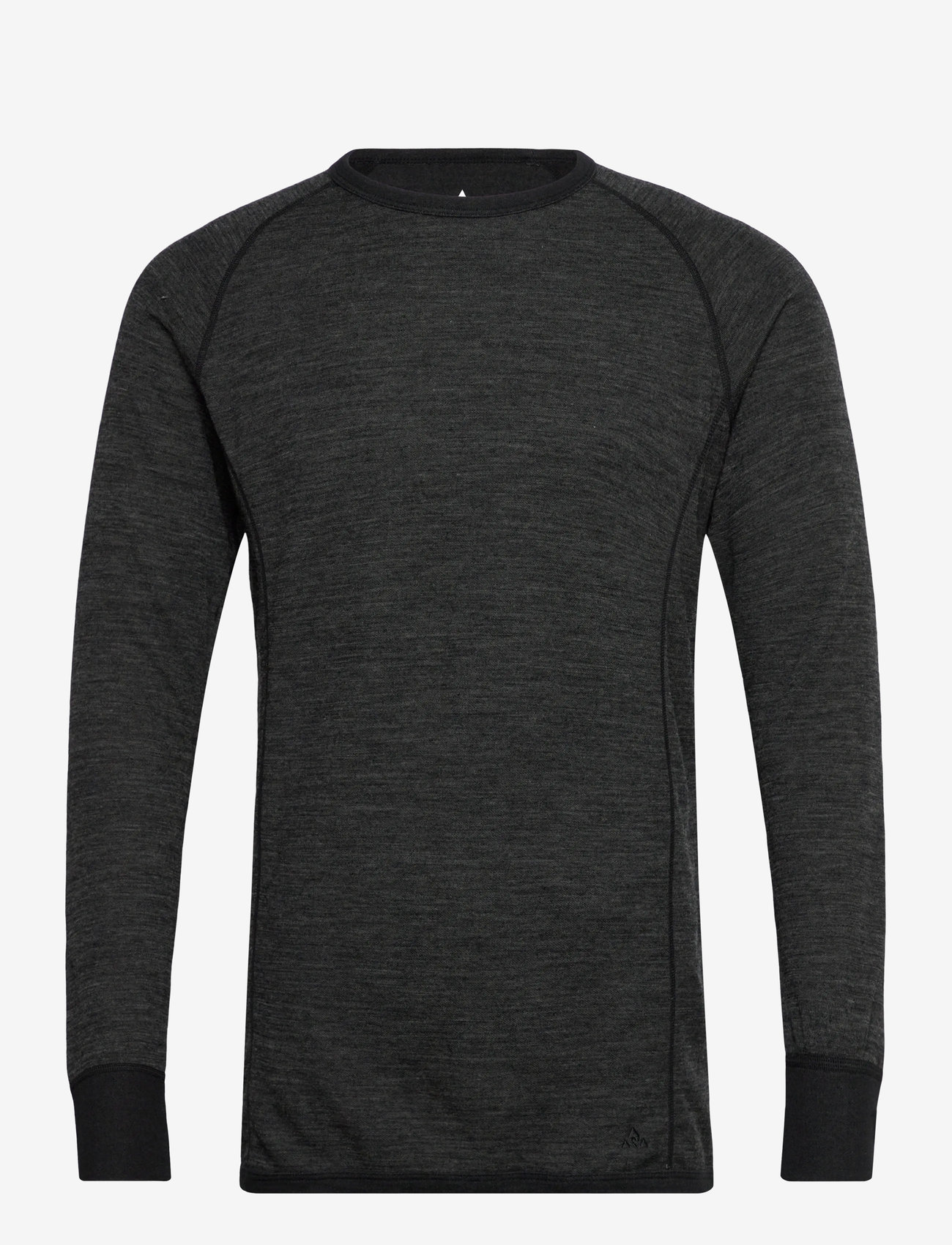 Whistler - Bradley M Merino Wool Baselayer Top - funktionsunterwäsche - oberteile - dark grey melange - 0
