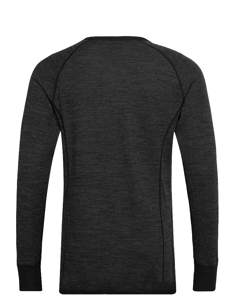 Whistler - Bradley M Merino Wool Baselayer Top - funktionsunterwäsche - oberteile - dark grey melange - 1
