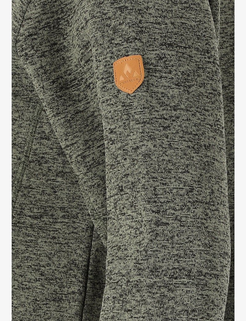 Whistler - Samani W Melange Fleece Jacket - fleece & midlayer - agave green - 3