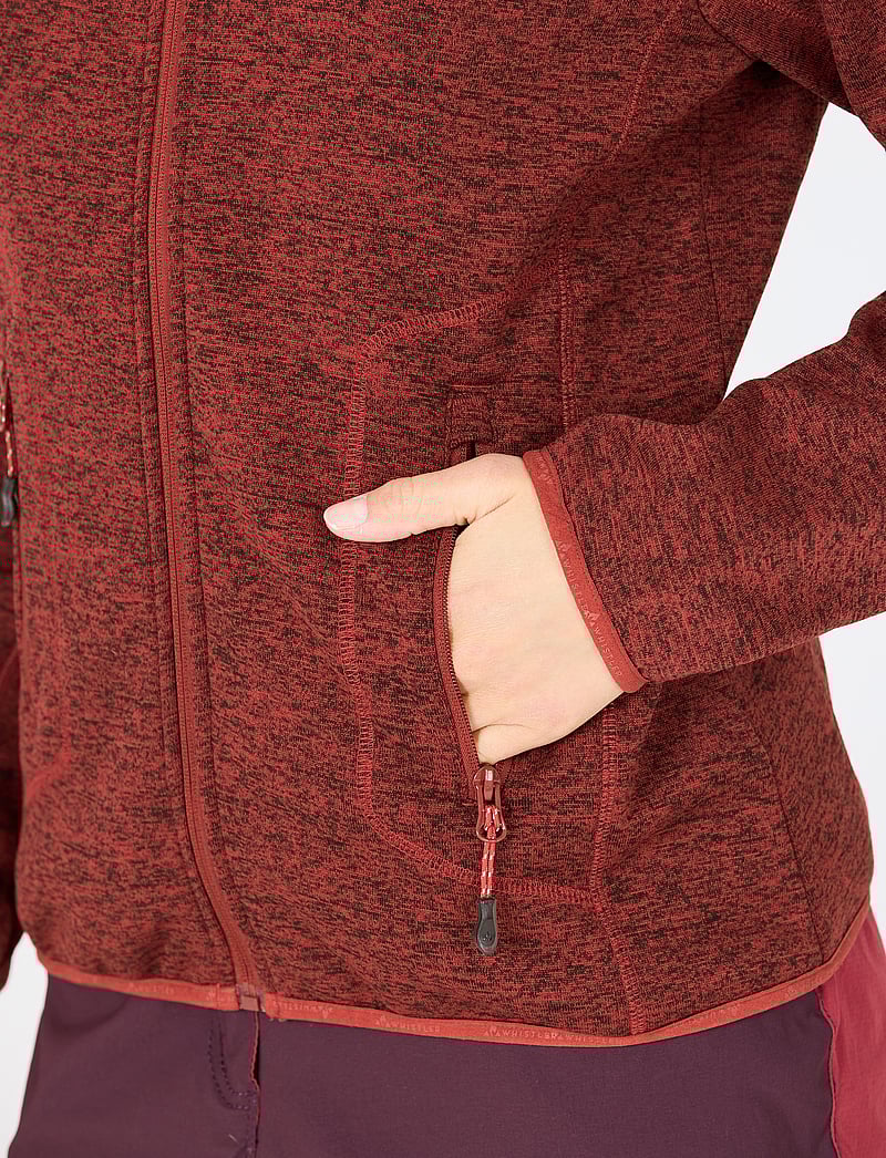 Whistler - Samani W Melange Fleece Jacket - fleece & midlayer - red pear - 4