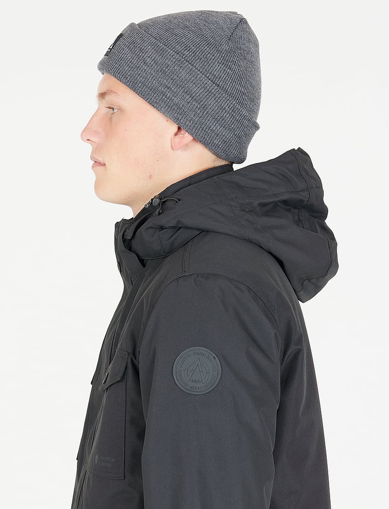 Whistler - Linjoe Melange Hat - mössor - dark grey melange - 2