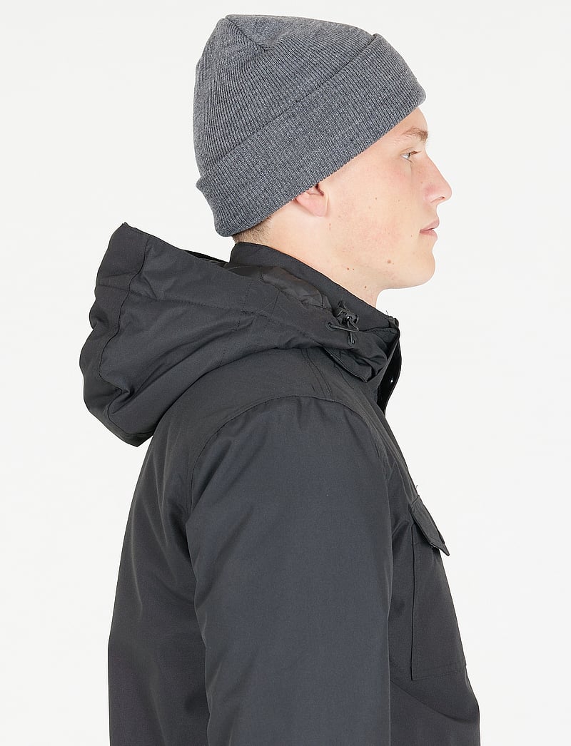 Whistler - Linjoe Melange Hat - mössor - dark grey melange - 3