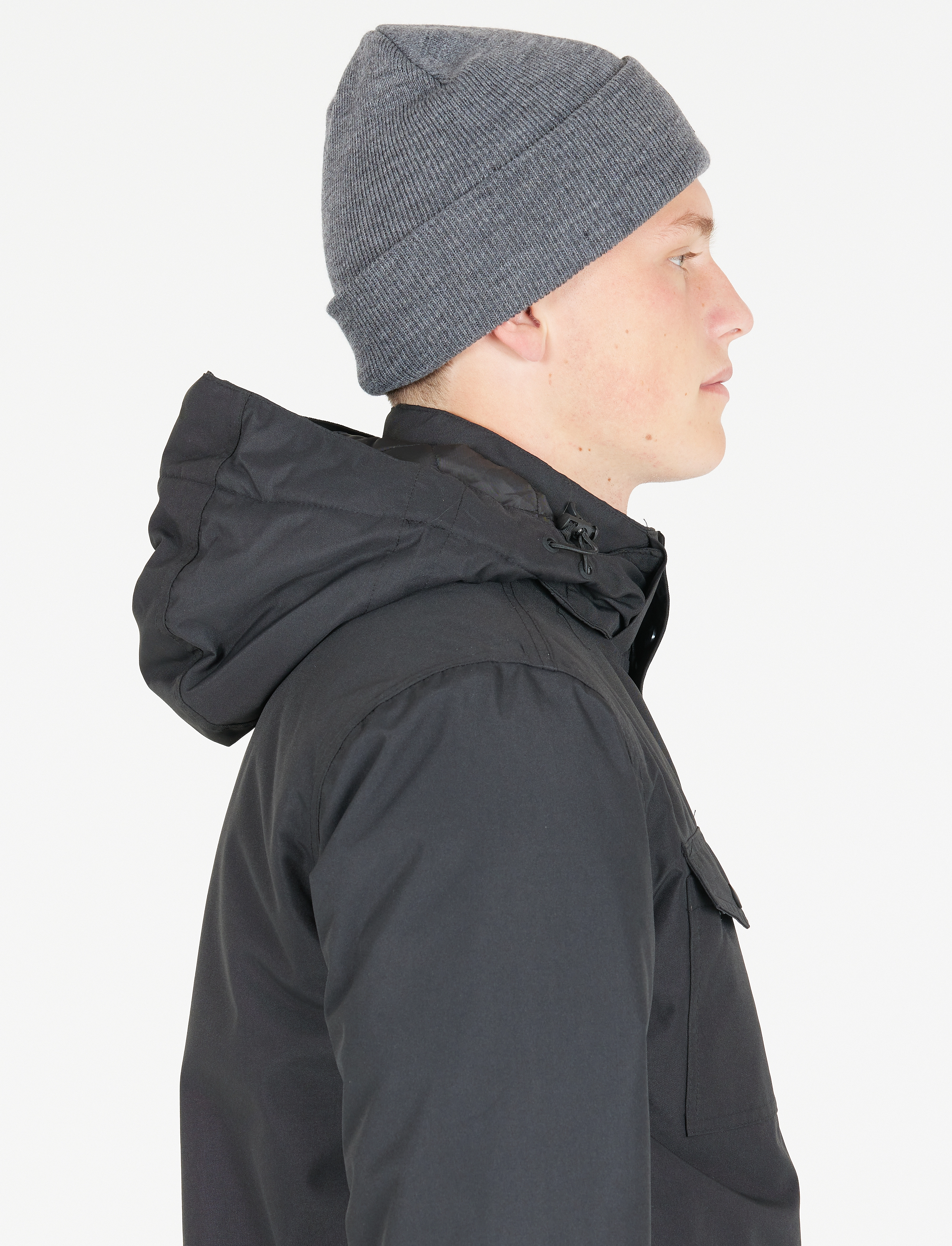 Whistler - Linjoe Melange Hat - beanie mütsid - dark grey melange - 3
