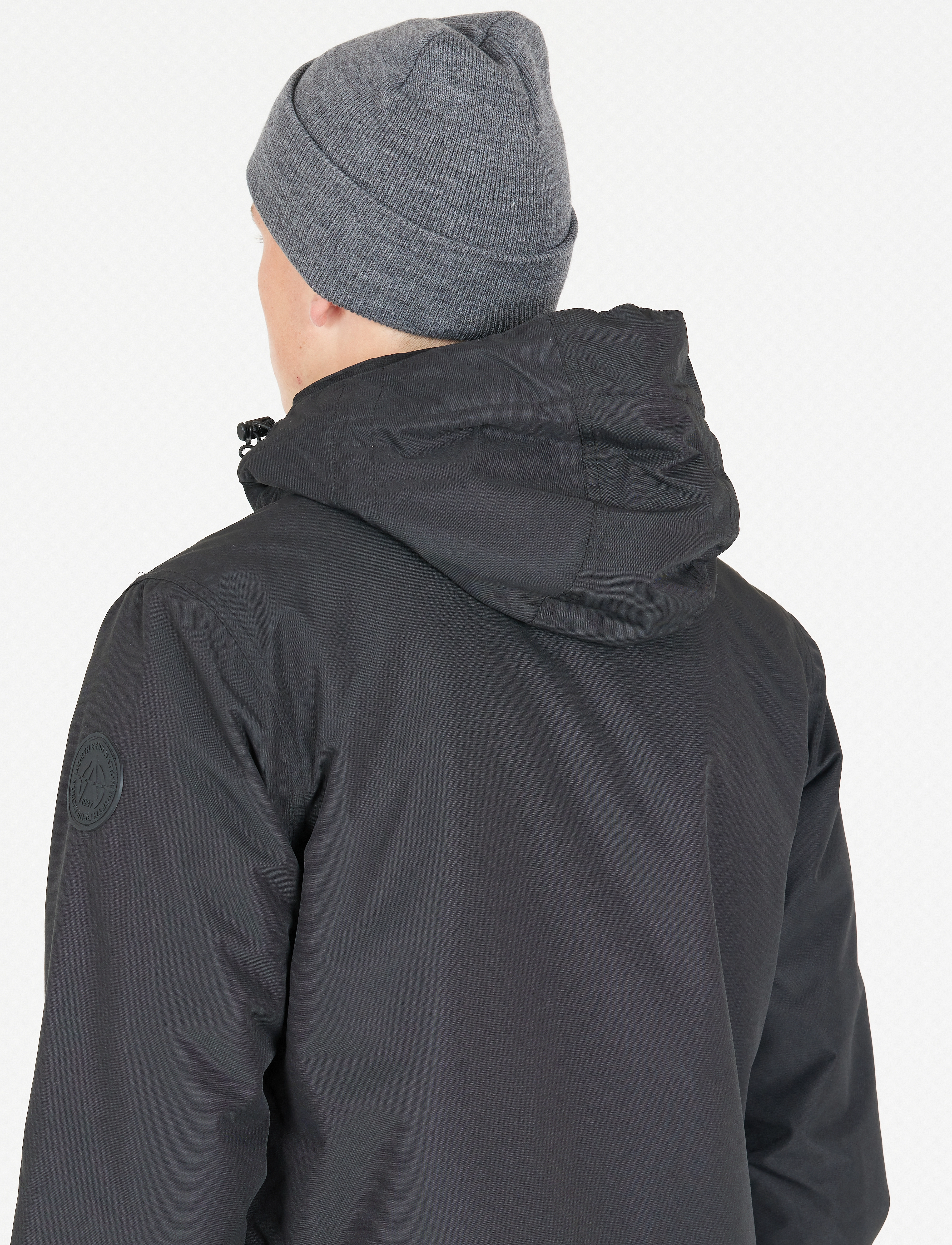 Whistler - Linjoe Melange Hat - beanie mütsid - dark grey melange - 4