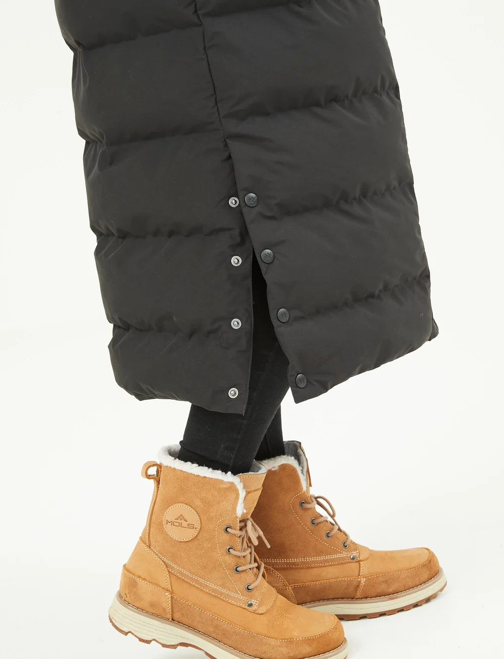 Whistler - Joana W Long Puffer Jacket - daunenjacken - black - 5