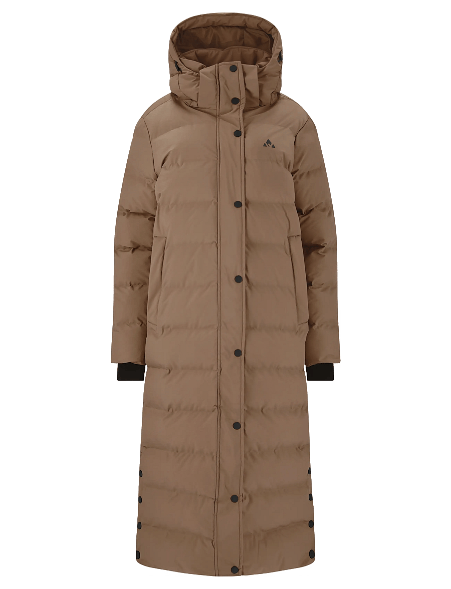 Whistler - Joana W Long Puffer Jacket - dunjackor - chocolate chip - 1