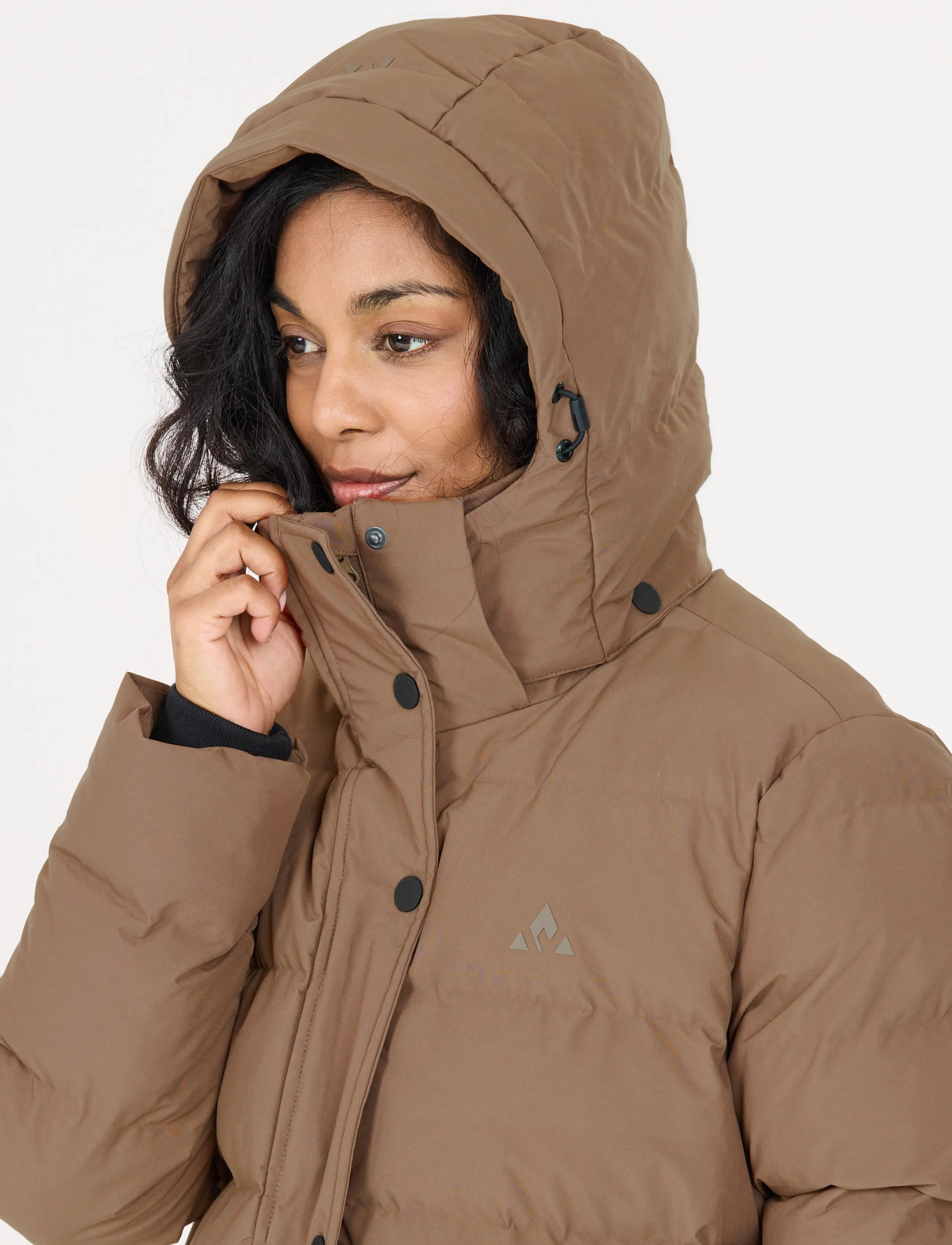 Whistler - Joana W Long Puffer Jacket - dunjackor - chocolate chip - 0